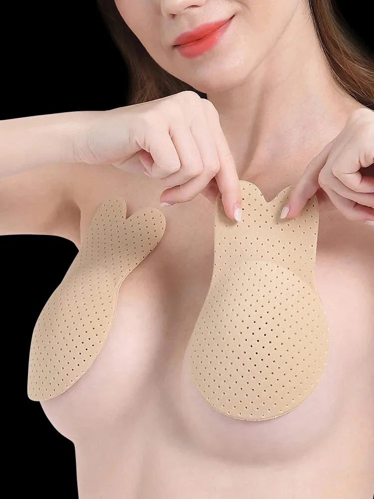 2-Pack Breathable Rabbit Lift Up Invisible Bras