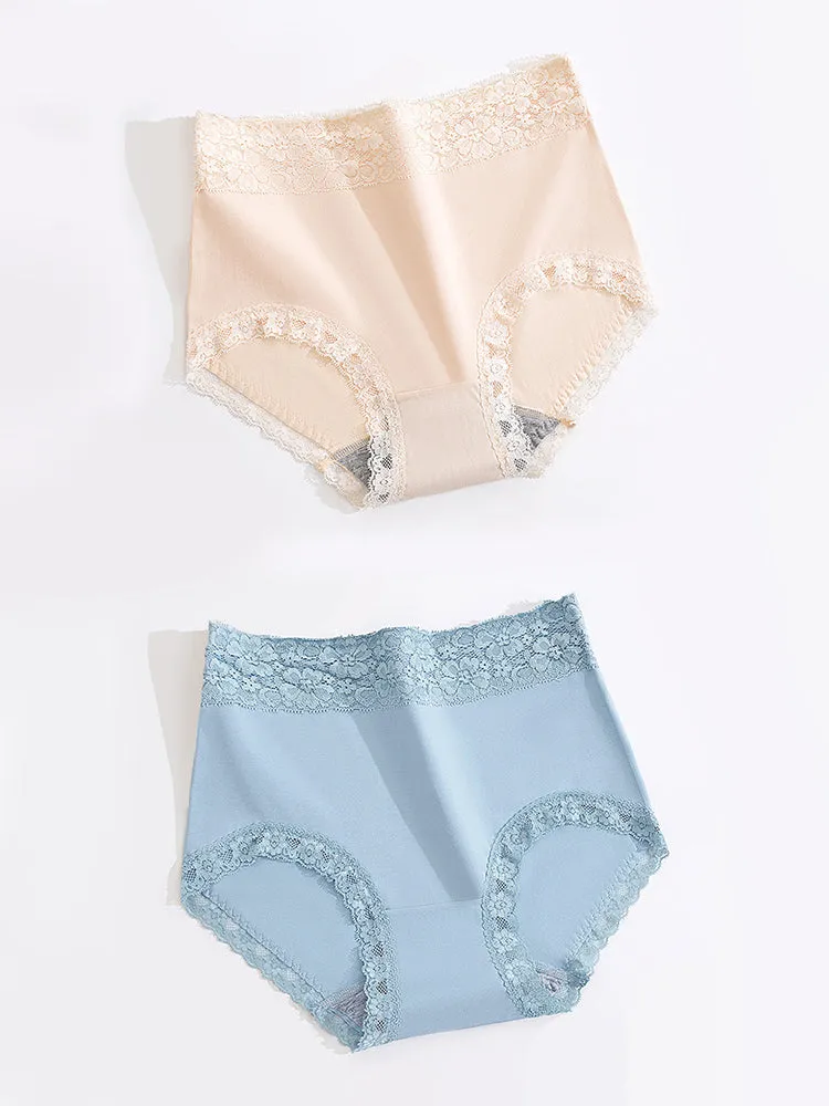 2-Pack Sexy Lace Cotton Breathable Panties