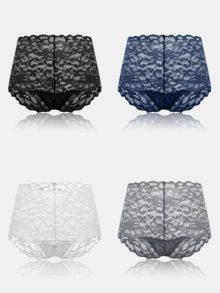 4-Pack Lace High-Waist Panties