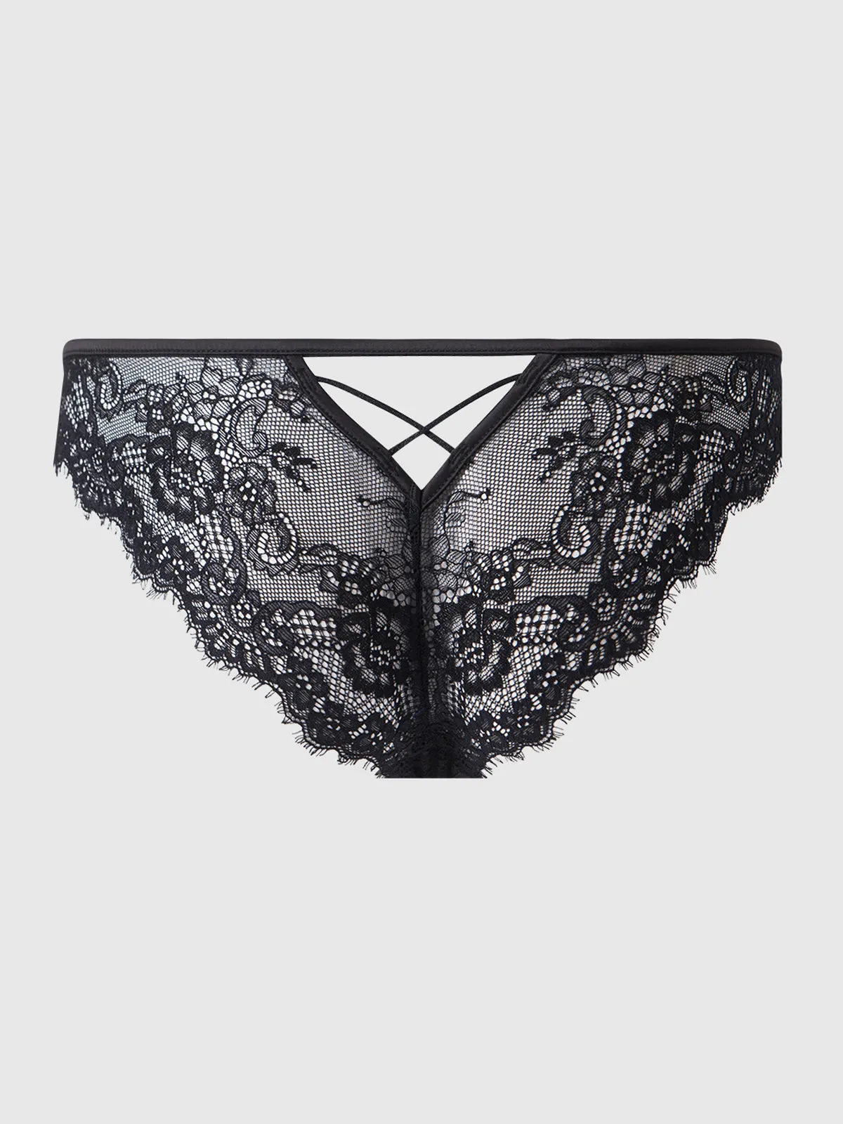 Adelaide Satin & Lace Side Clasp Bikini