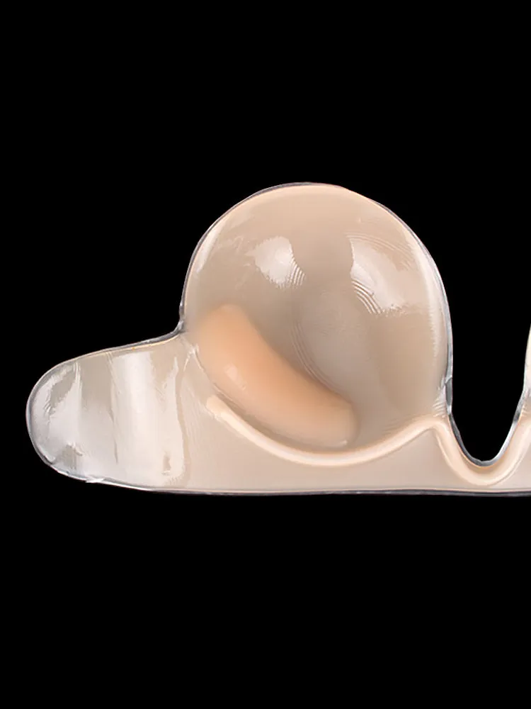 Adhesive Push Up Deep U-Shaped Plunge Silicone Invisible Bra