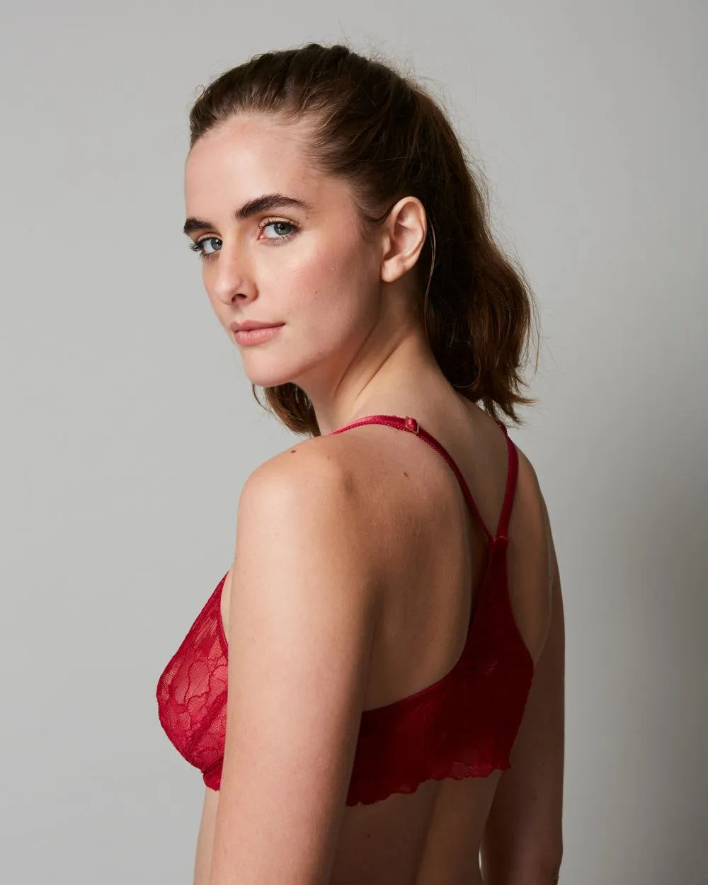 All Lace Glamour Halter Bra