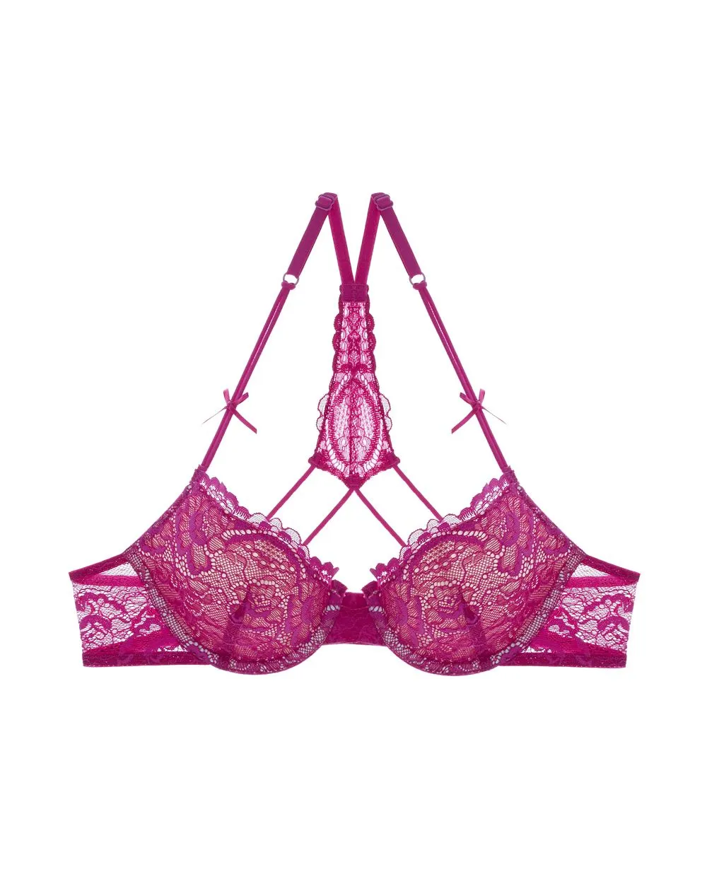 All Lace Underwire T-Back Bra