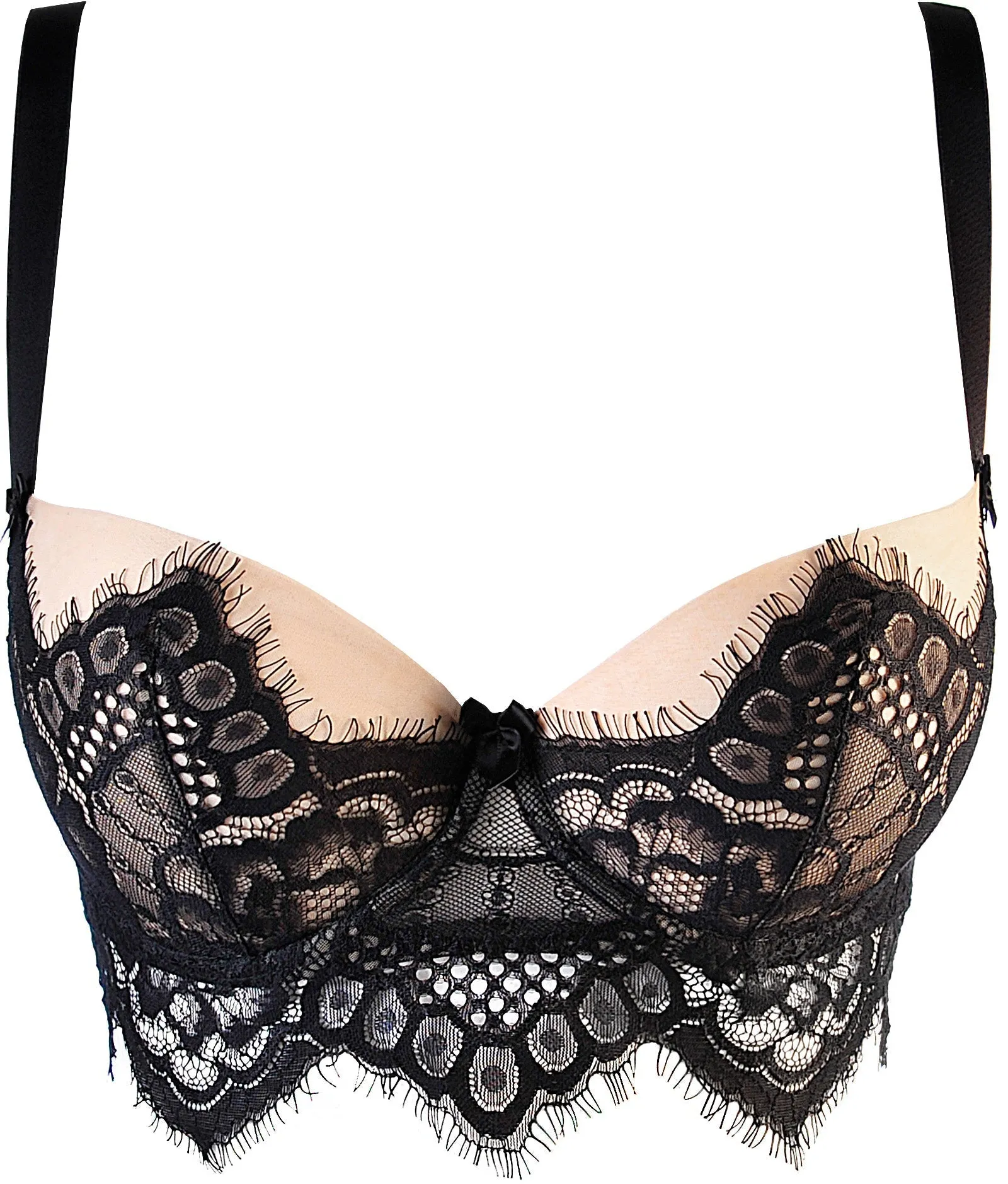 Axami 10771 Eyelash Lace Bustier Bra Just Like Heaven