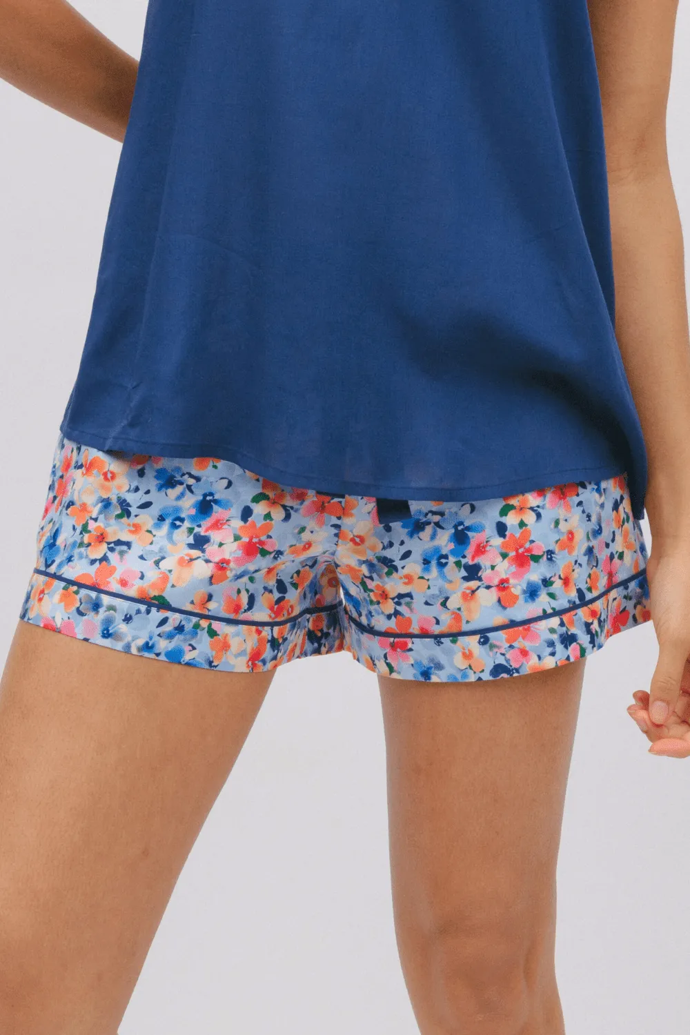 Bea Ditsy Floral Print Shorts, Size UK 12