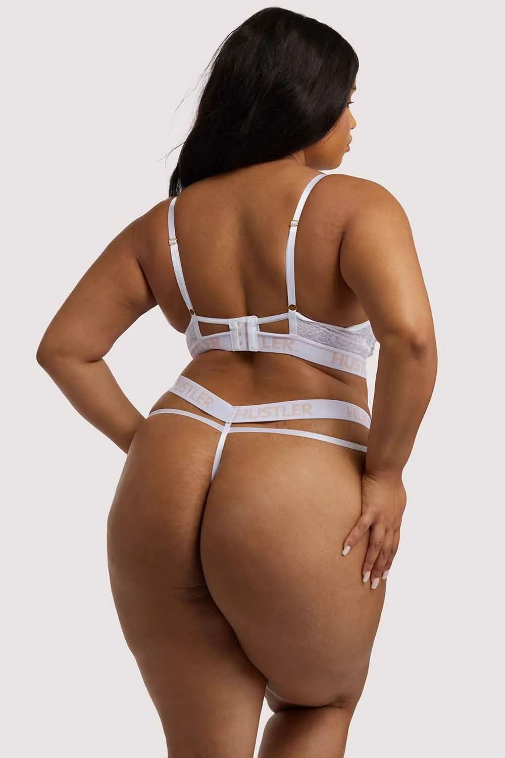 Branded Lace Bra White