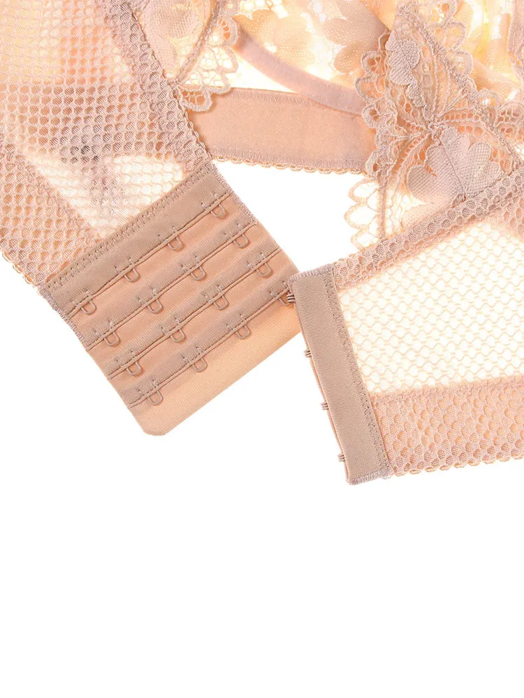 Breathable Floral Lace Ultra-thin Bra