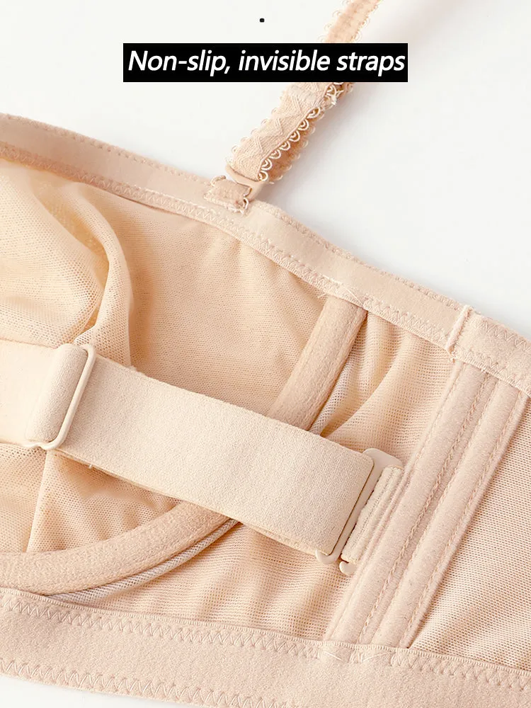 Breathable Lace Strapless Push Up Bras with Invisible Straps