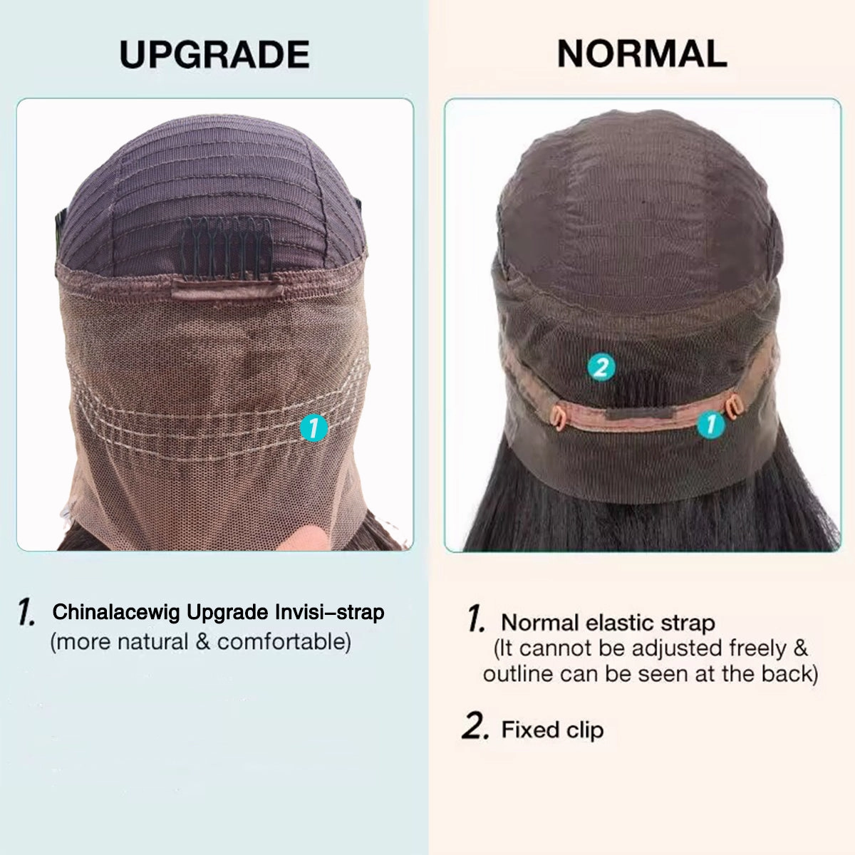 Chinalacewig Human Virgin Hair Highlight 360 HD Lace Wig With  Pre Plucked Elastic Band NCF12
