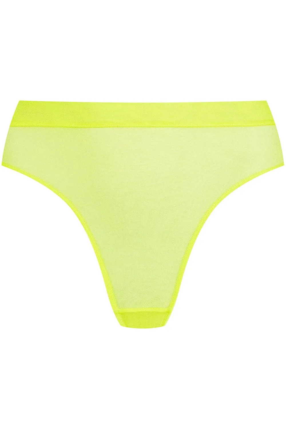 Corps à Corps High Waist Thong Neon Yellow