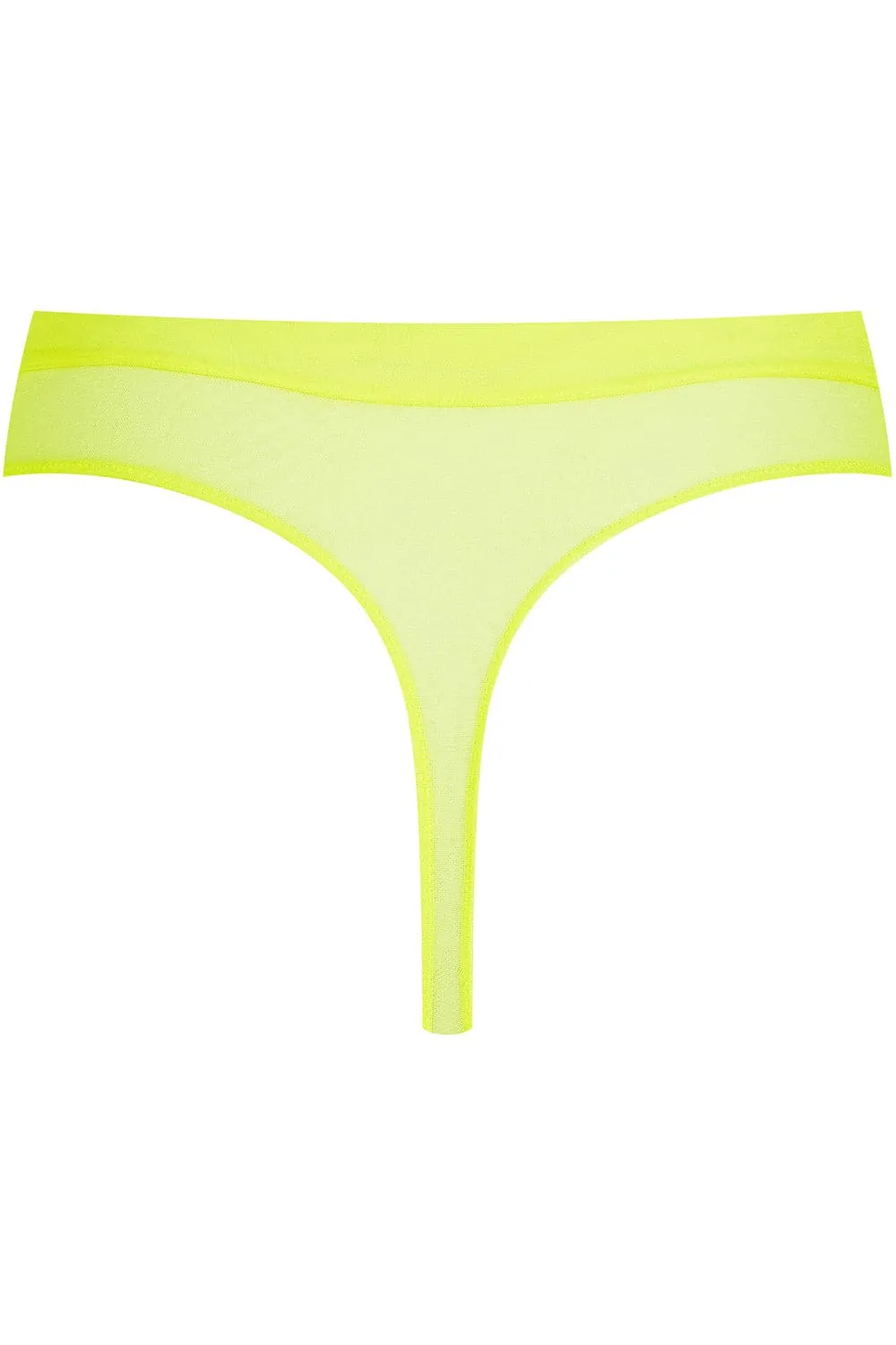 Corps à Corps High Waist Thong Neon Yellow