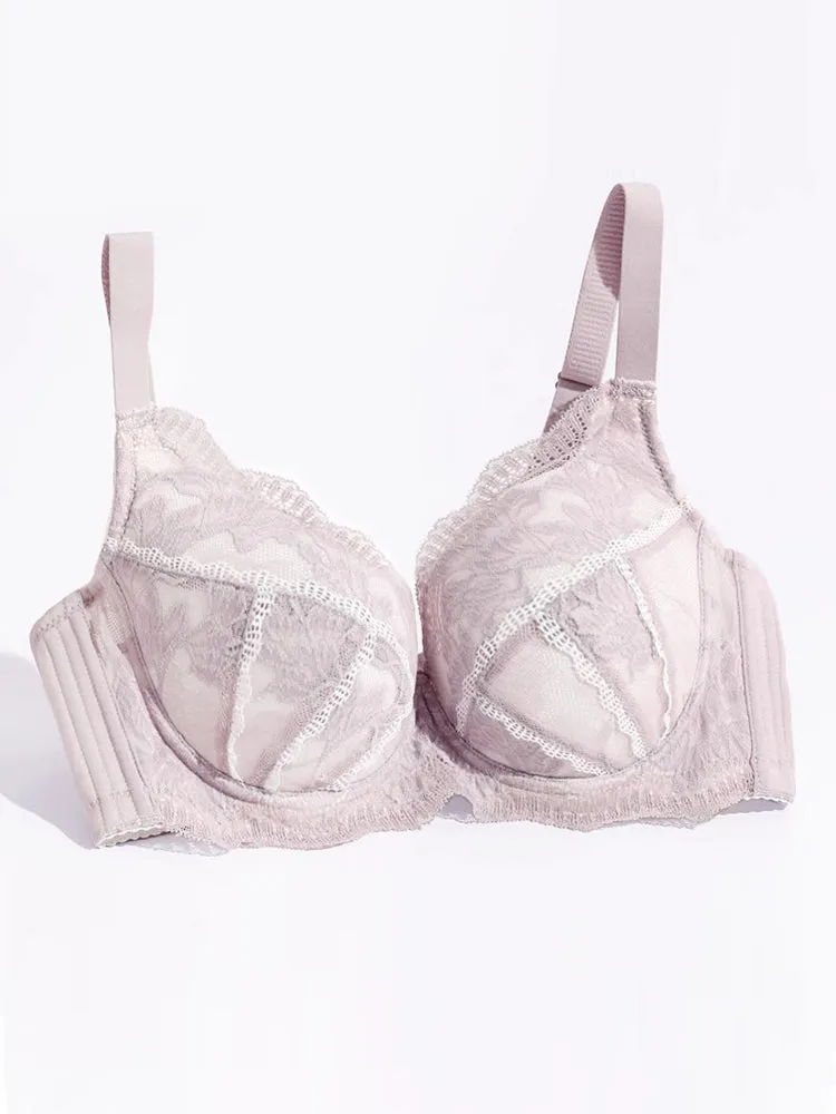 Cotton Push-Up Minimizer Bras with Adjustable Support