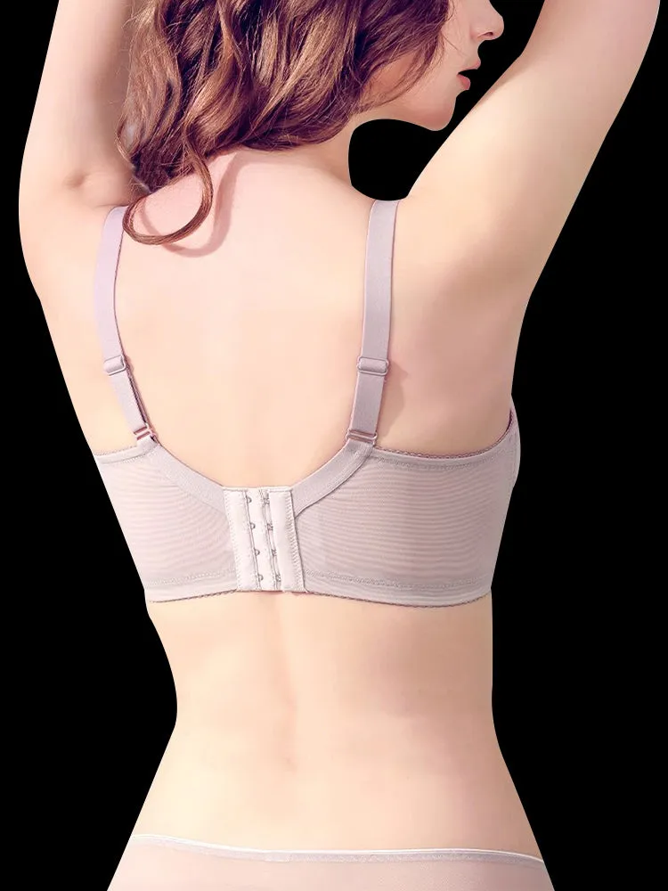 Cotton Push-Up Minimizer Bras with Adjustable Support