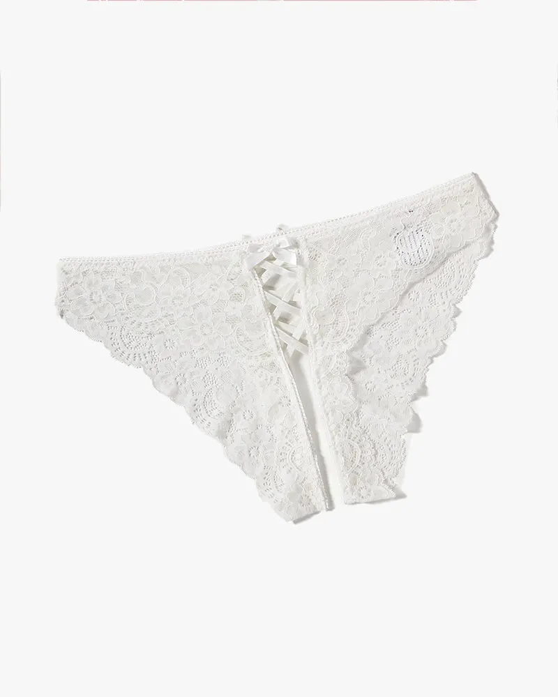 Criss Cross Lace Hipster Panty