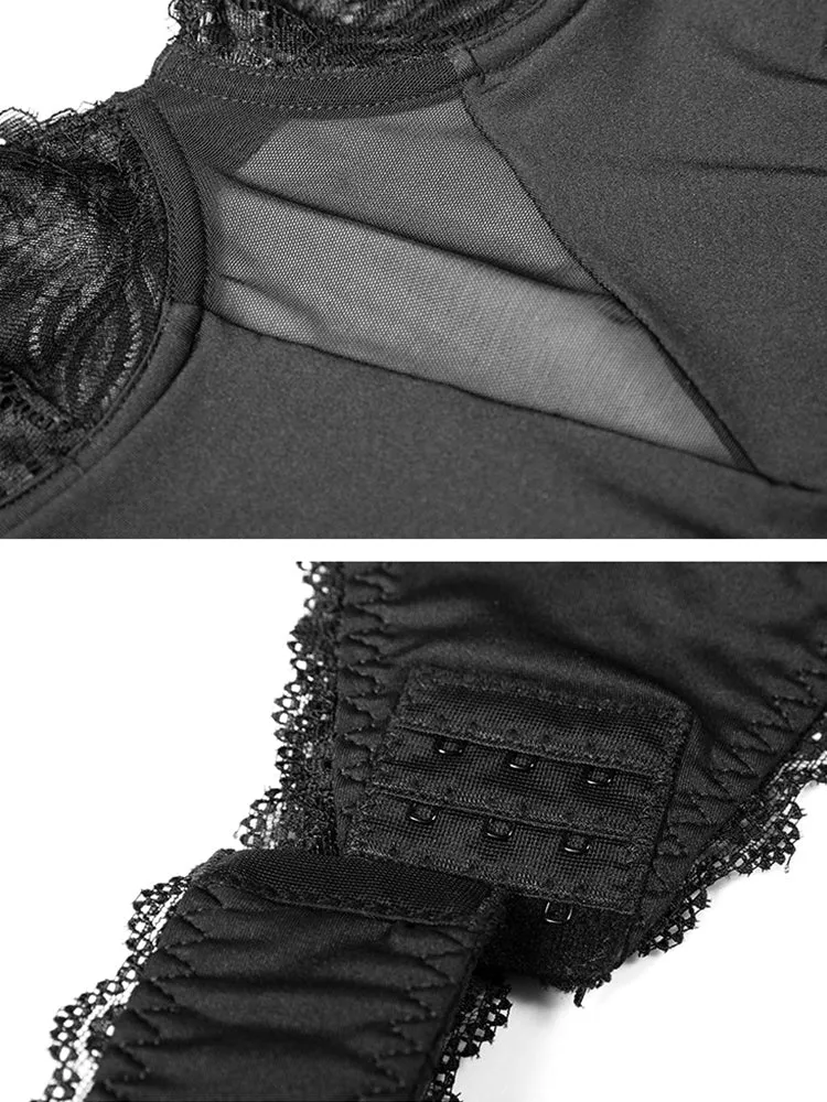 Deep V Backless Evening Dress Bodysuit Shapewear