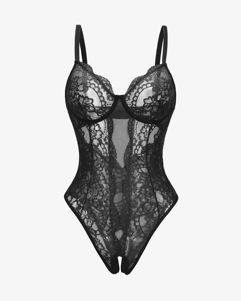 Deep V Cut Out One Piece lingerie