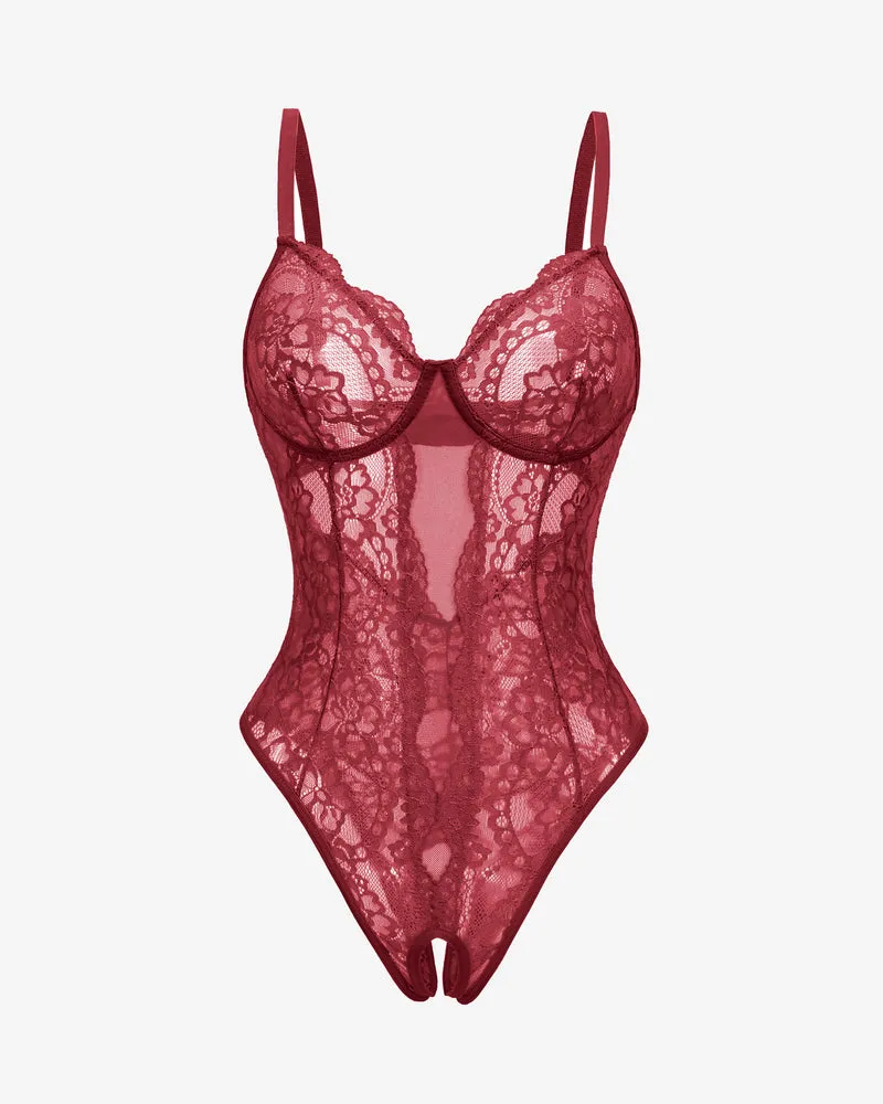 Deep V Cut Out One Piece lingerie