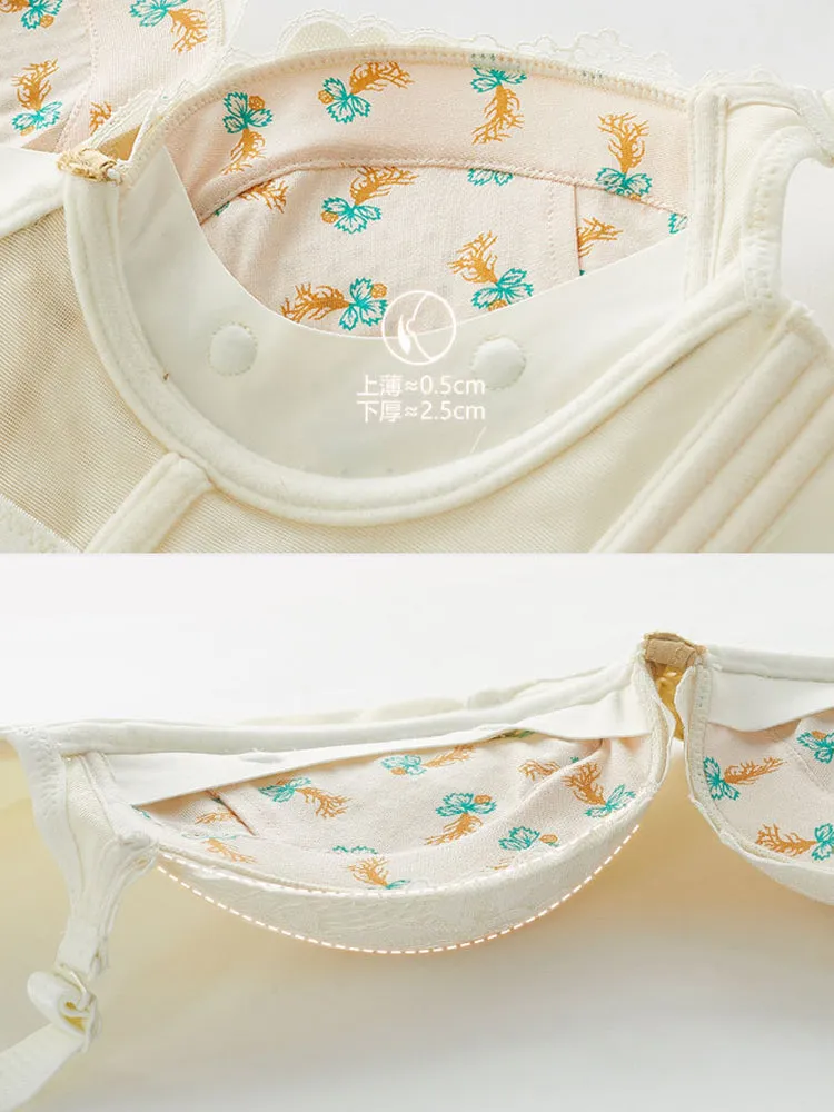 Elegant Lace Side Support Underwire Beauty Bra
