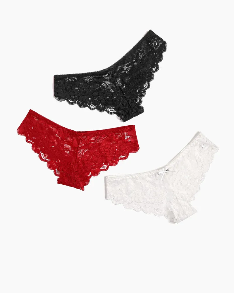 Floral Lace Panties Hipster