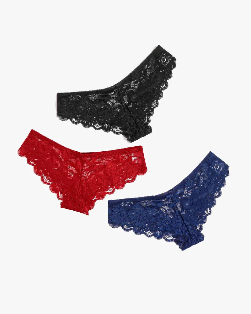 Floral Lace Panties Hipster