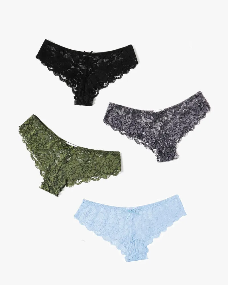 Floral Lace Panties Hipster