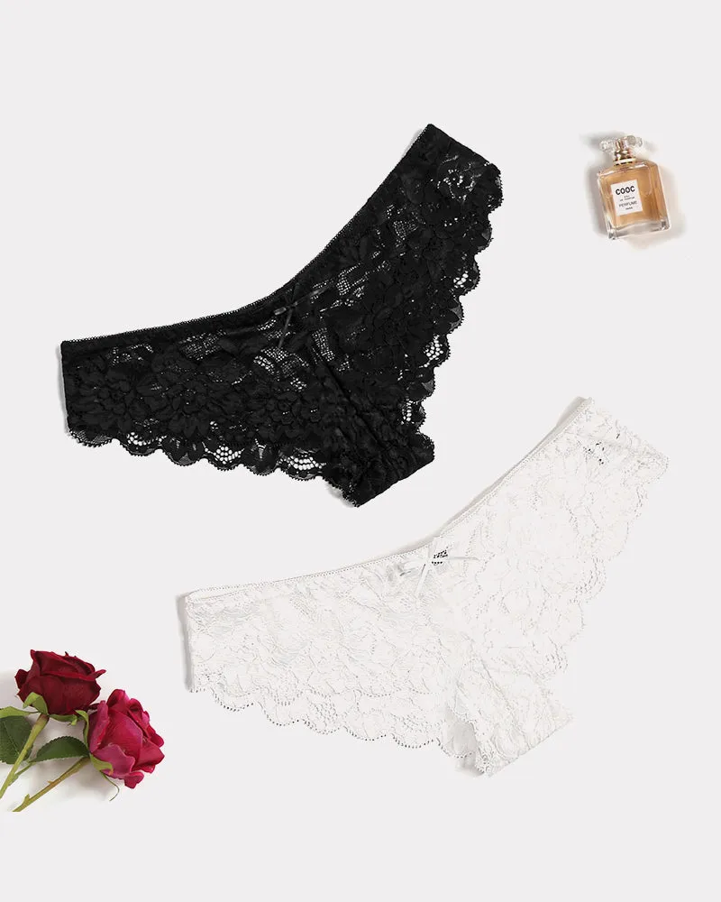 Floral Lace Panties Hipster
