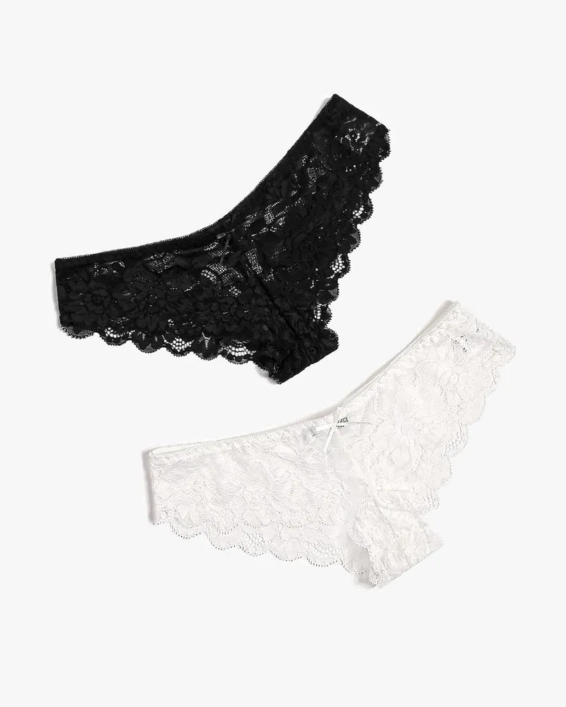 Floral Lace Panties Hipster