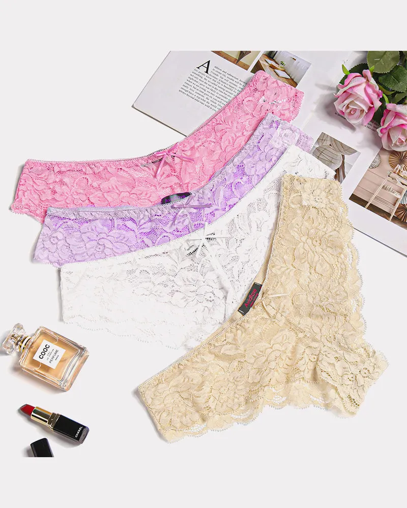 Floral Lace Panties Hipster