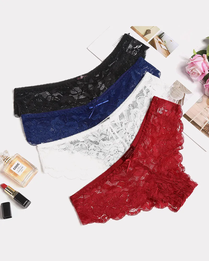 Floral Lace Panties Hipster