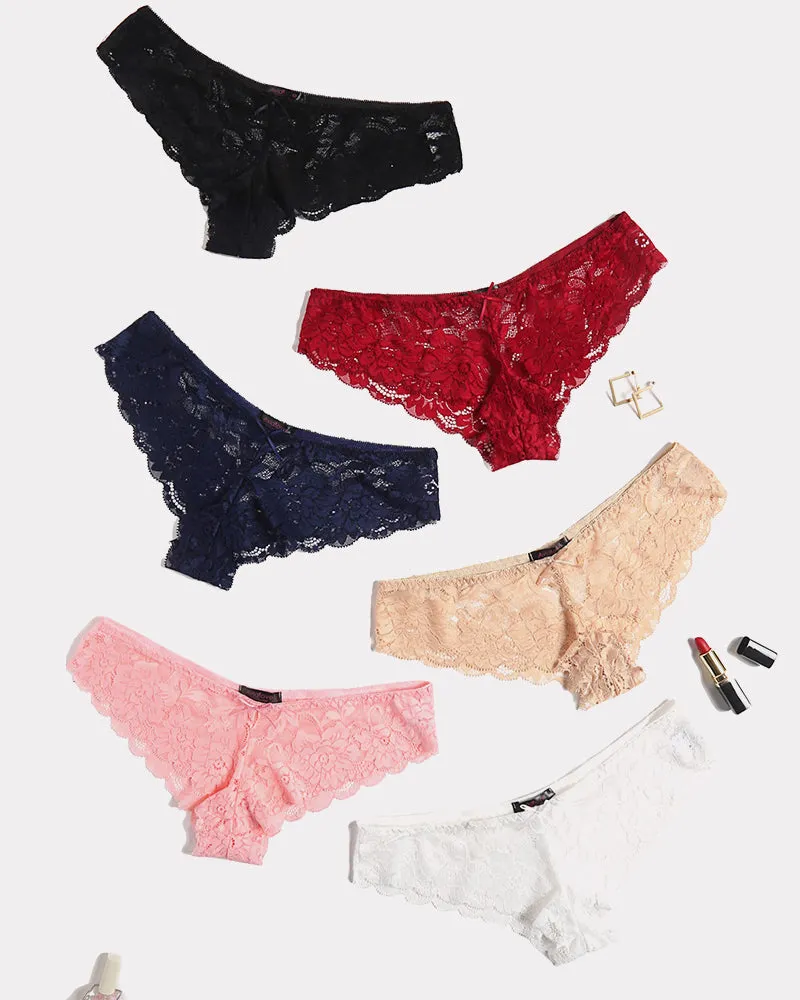 Floral Lace Panties Hipster