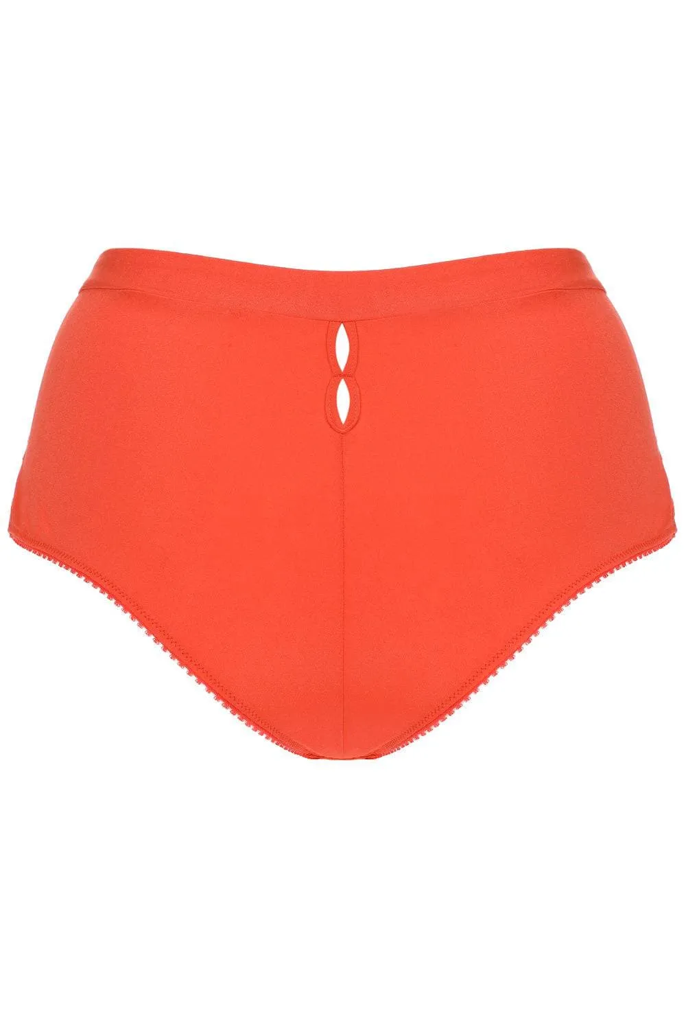 French Connection High Waist Brazilian in Bright Red