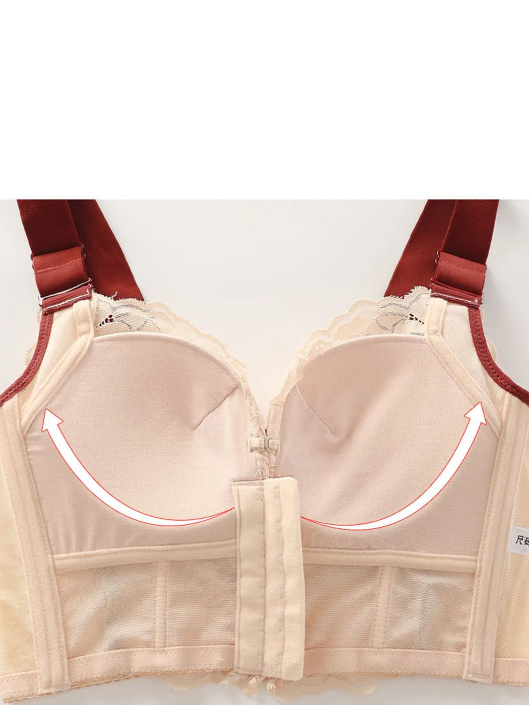 Front Closure Sculpting Push Up Lace Longline Bras