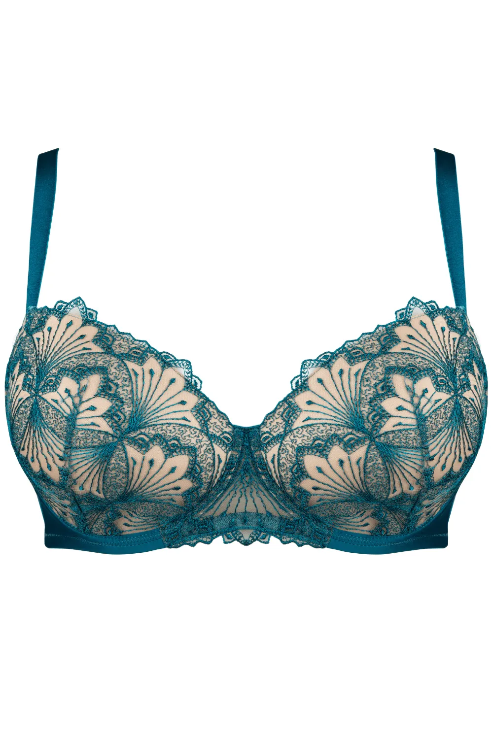 Hotel Desir Padded Underwire Bra in Green