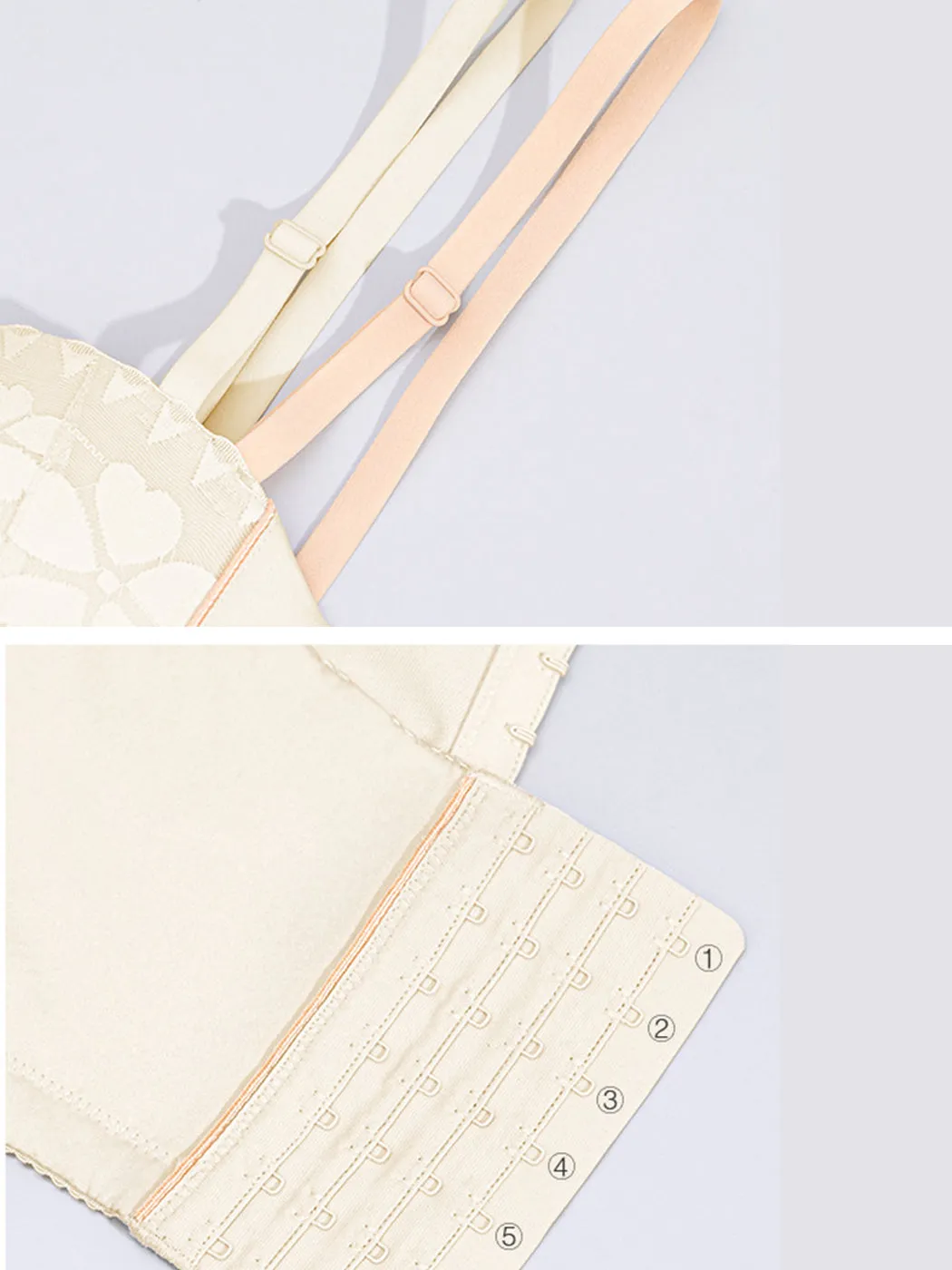 Invisible Push-Up Wire-Free Back-Smoothing Strapless Bra