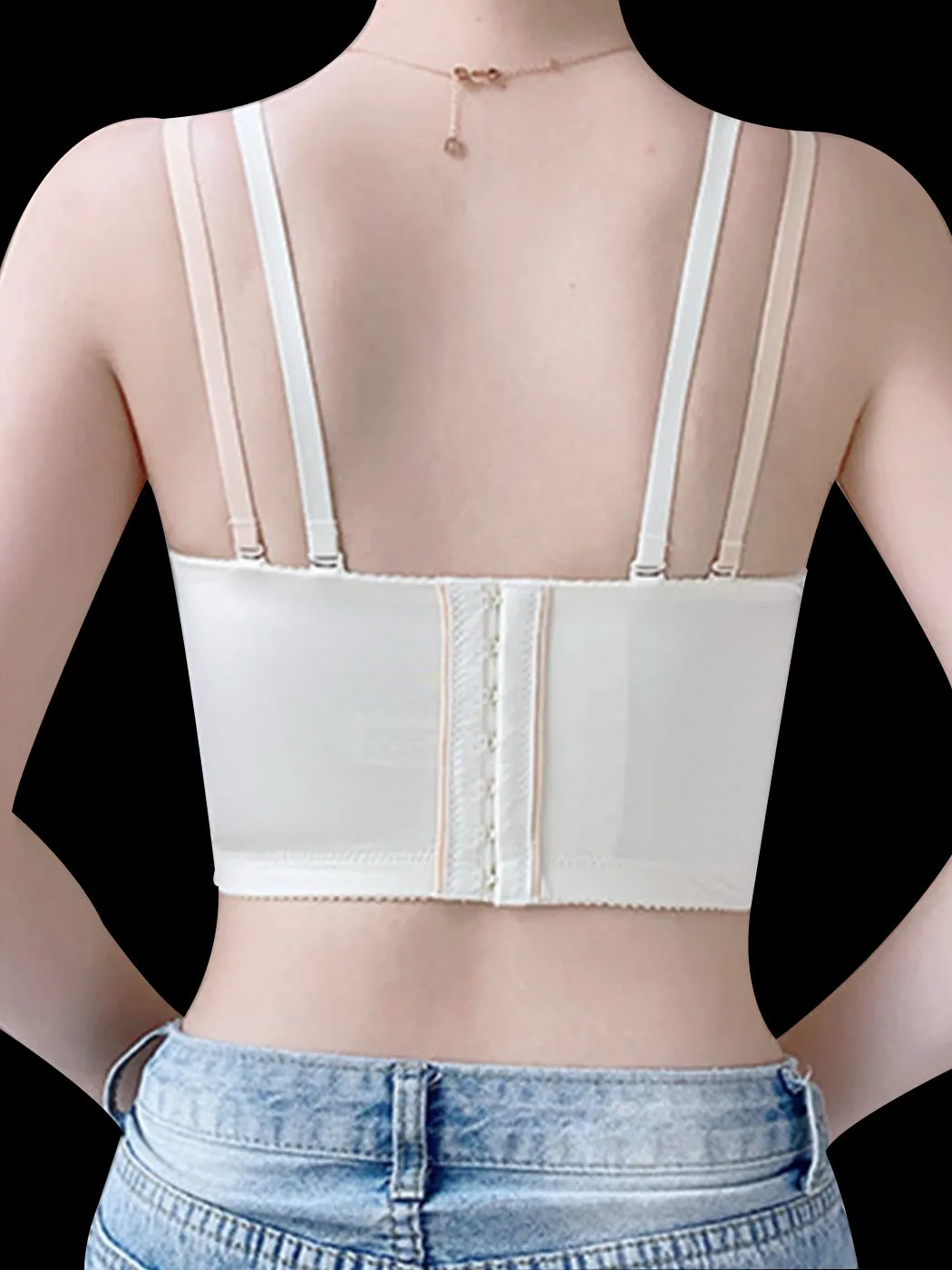 Invisible Push-Up Wire-Free Back-Smoothing Strapless Bra