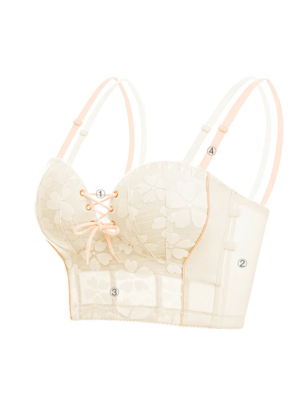 Invisible Push-Up Wire-Free Back-Smoothing Strapless Bra