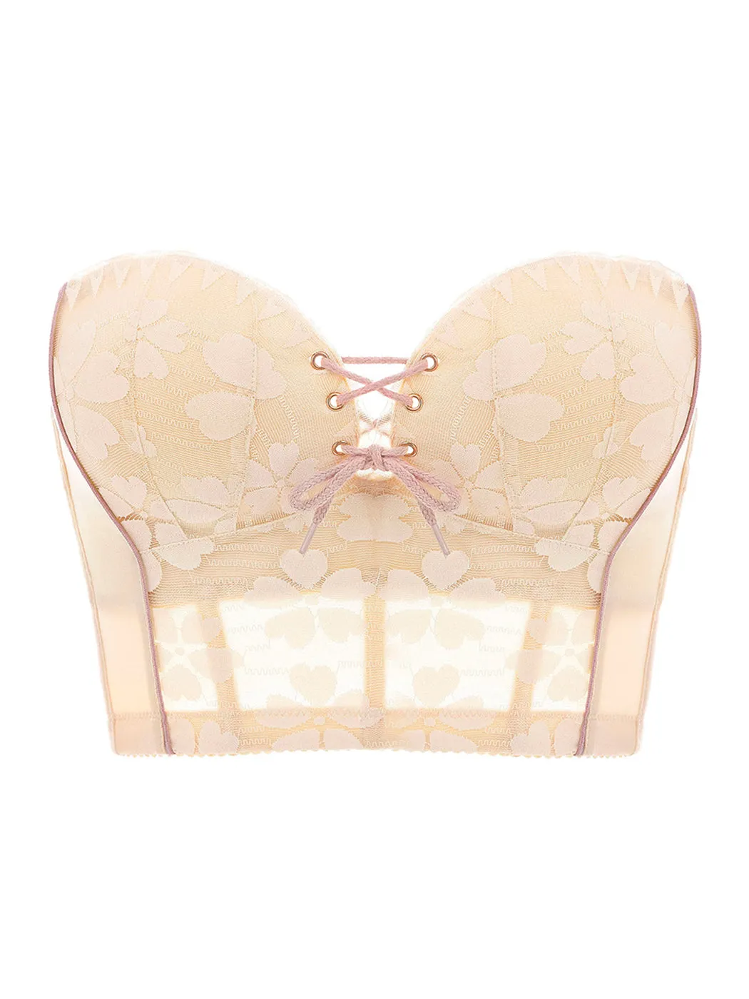 Invisible Push-Up Wire-Free Back-Smoothing Strapless Bra