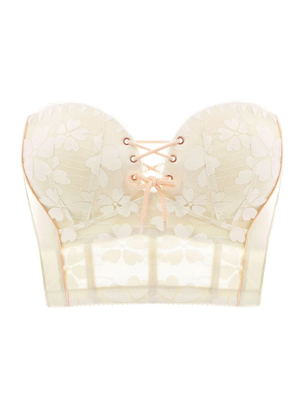 Invisible Push-Up Wire-Free Back-Smoothing Strapless Bra