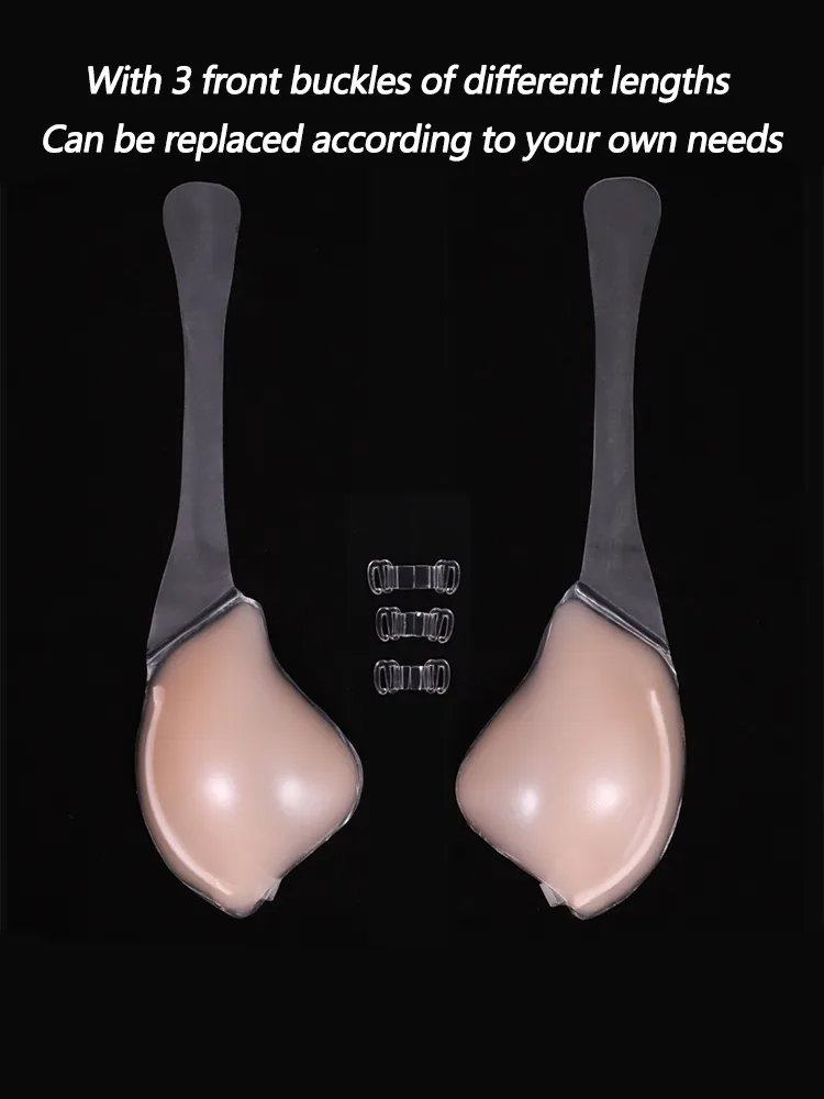 Invisible Strapless Lift Up Silicone Underwire Bra