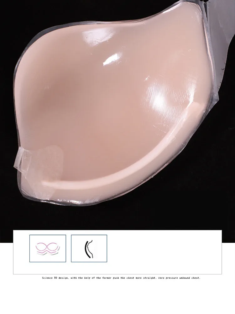 Invisible Strapless Lift Up Silicone Underwire Bra