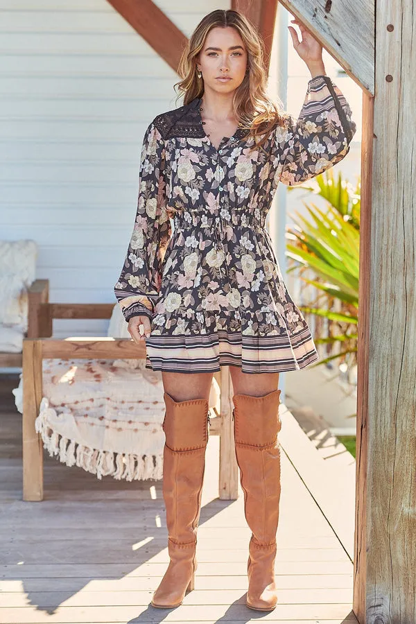 Jaase Adele Print Olivia Mini Dress