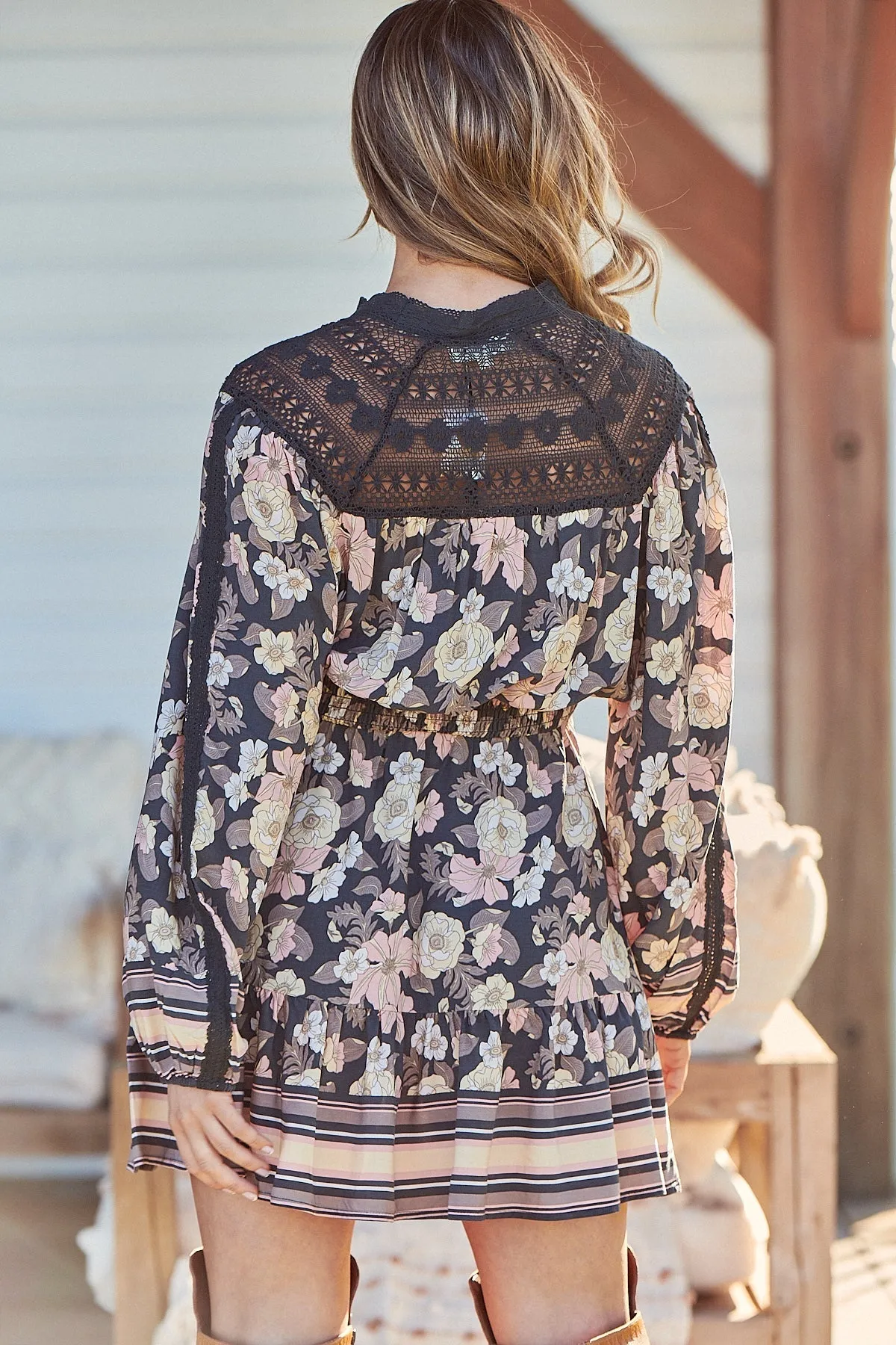 Jaase Adele Print Olivia Mini Dress
