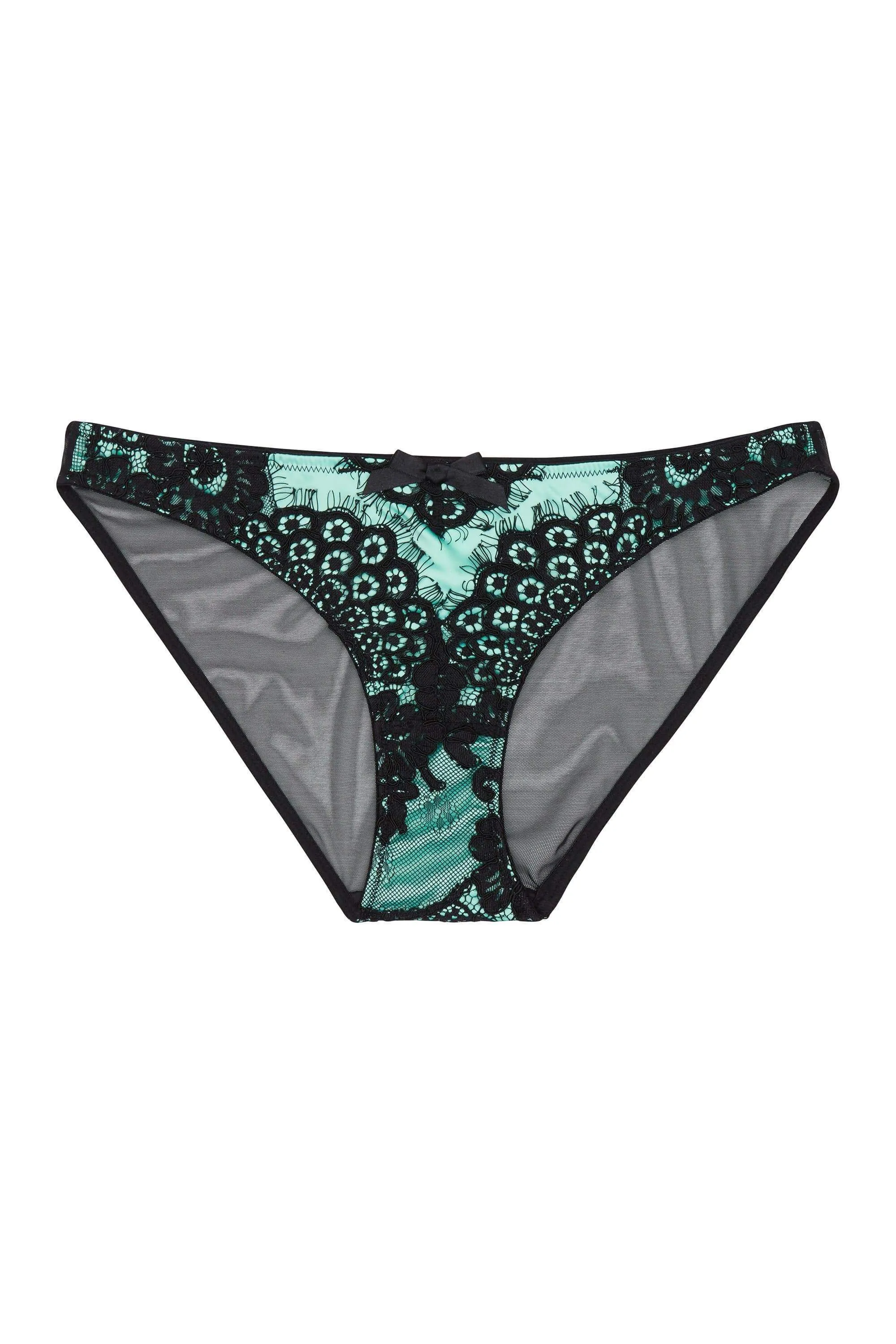 Jaquelina Mint Contrast Brazilian Brief