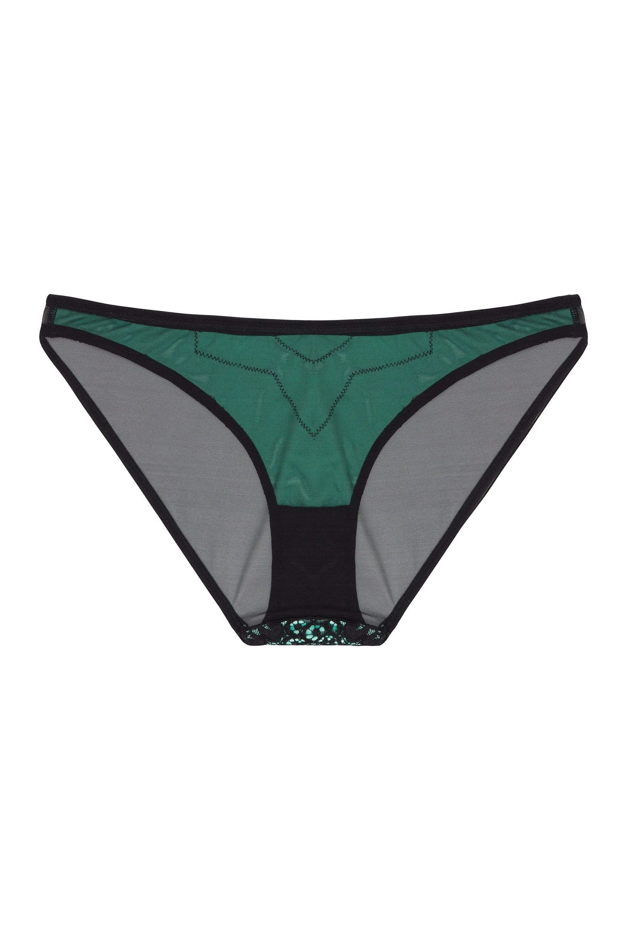 Jaquelina Mint Contrast Brazilian Brief