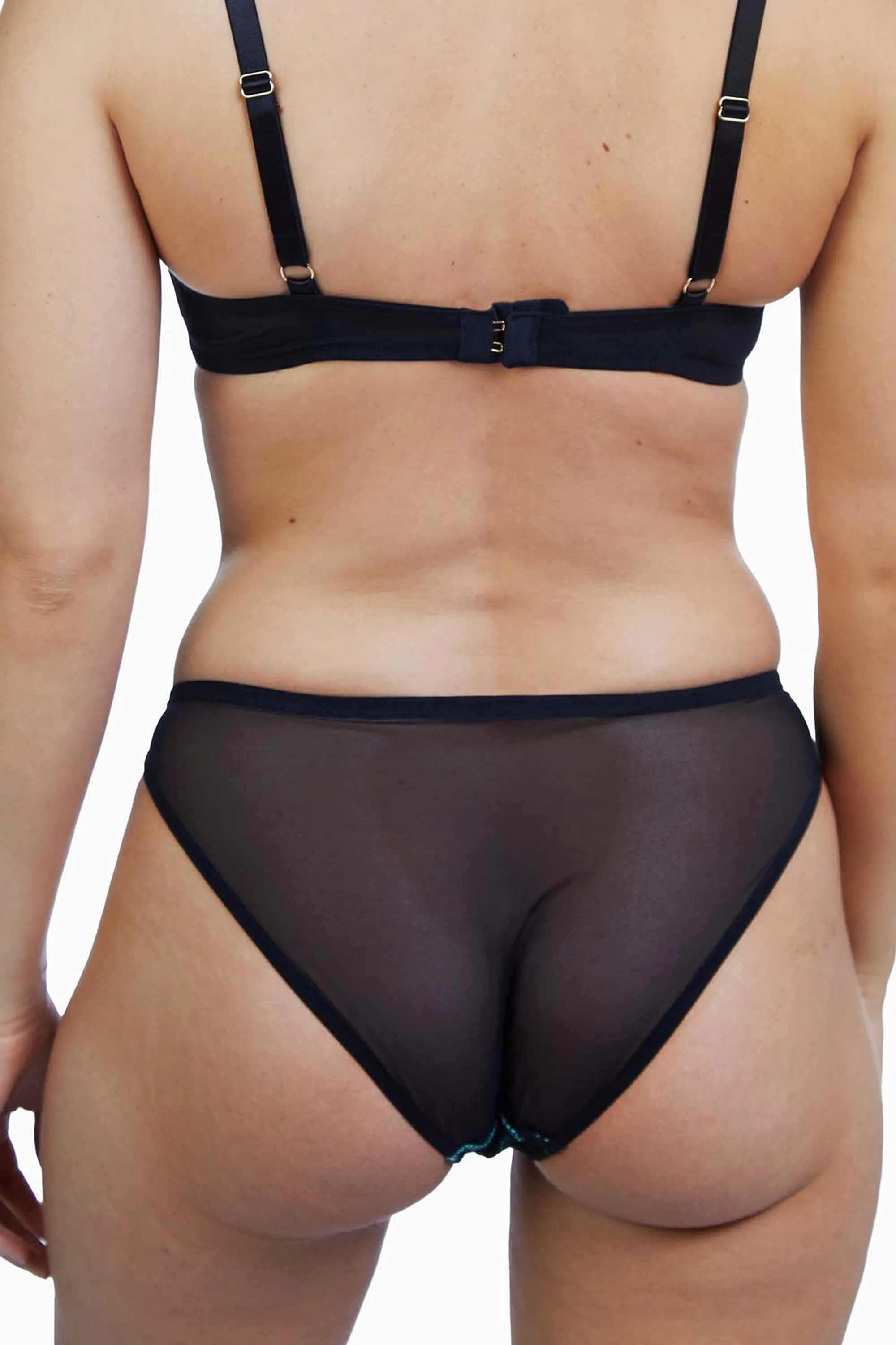 Jaquelina Mint Contrast Brazilian Brief