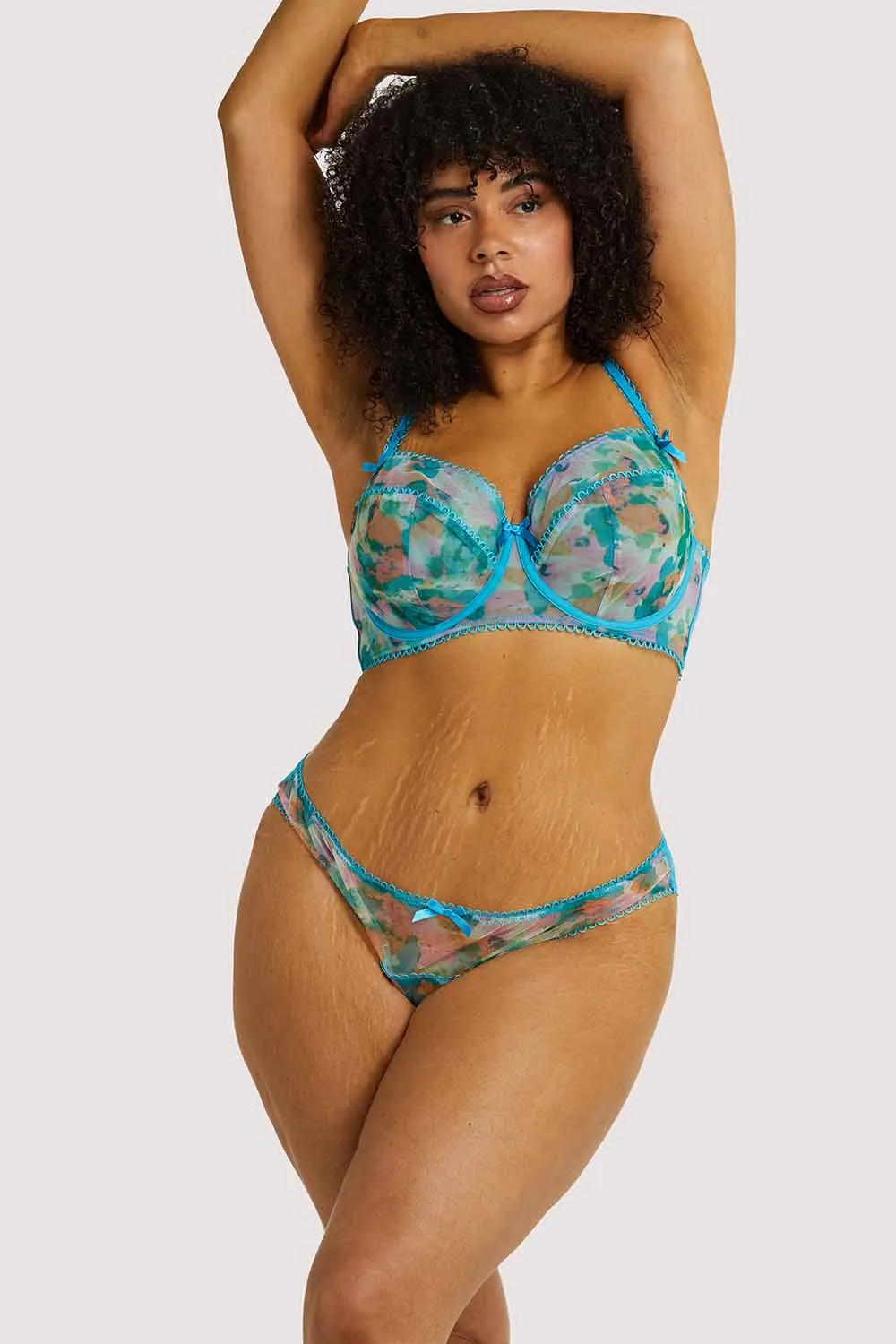 Joey Blue Watercolour Bra