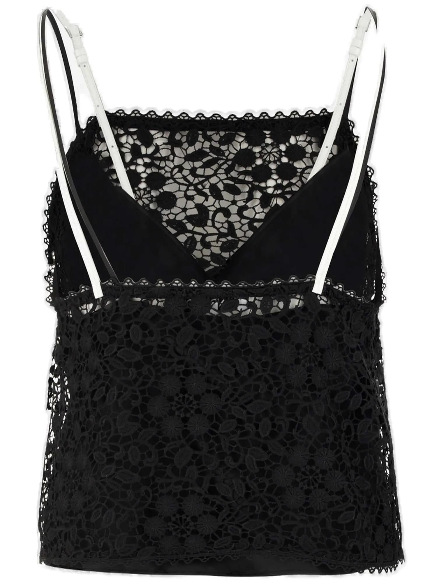 JW Anderson Floral-Lace Straight-Hem Top