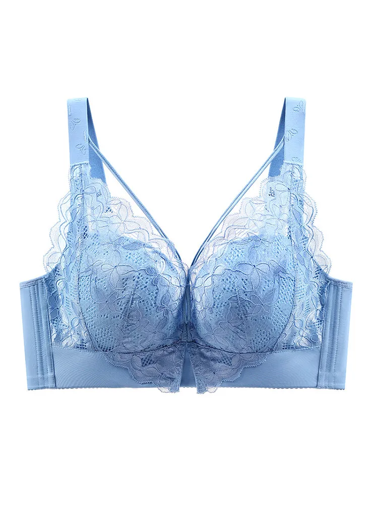 Lace Bralettes Full Cup Push Up Wireless Bras for Women