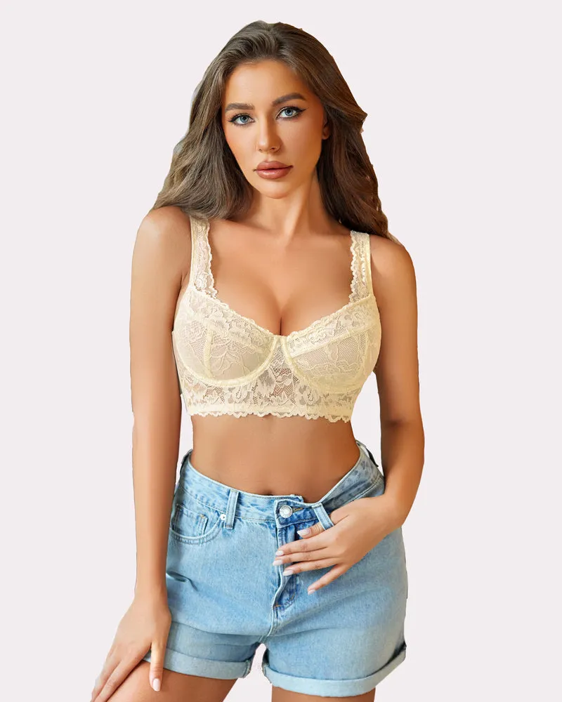 Lace Bralettes with Underwire