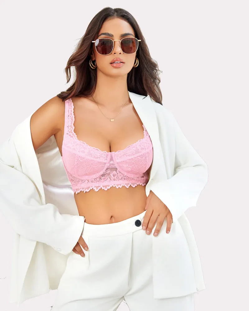 Lace Bralettes with Underwire